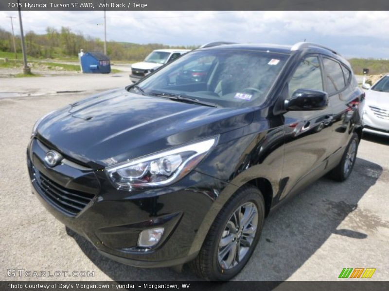 Ash Black / Beige 2015 Hyundai Tucson SE AWD