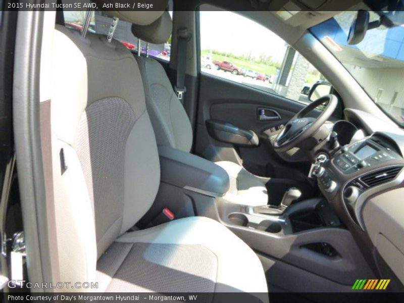 Ash Black / Beige 2015 Hyundai Tucson SE AWD