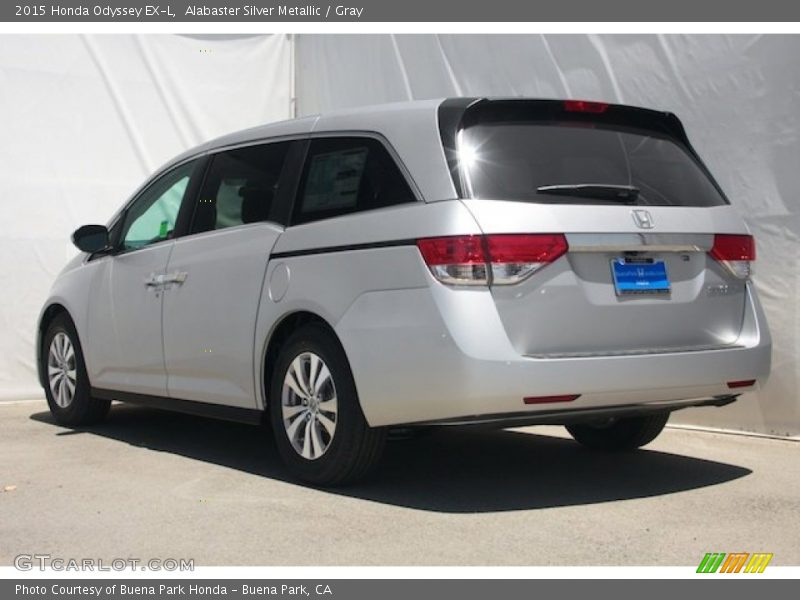 Alabaster Silver Metallic / Gray 2015 Honda Odyssey EX-L