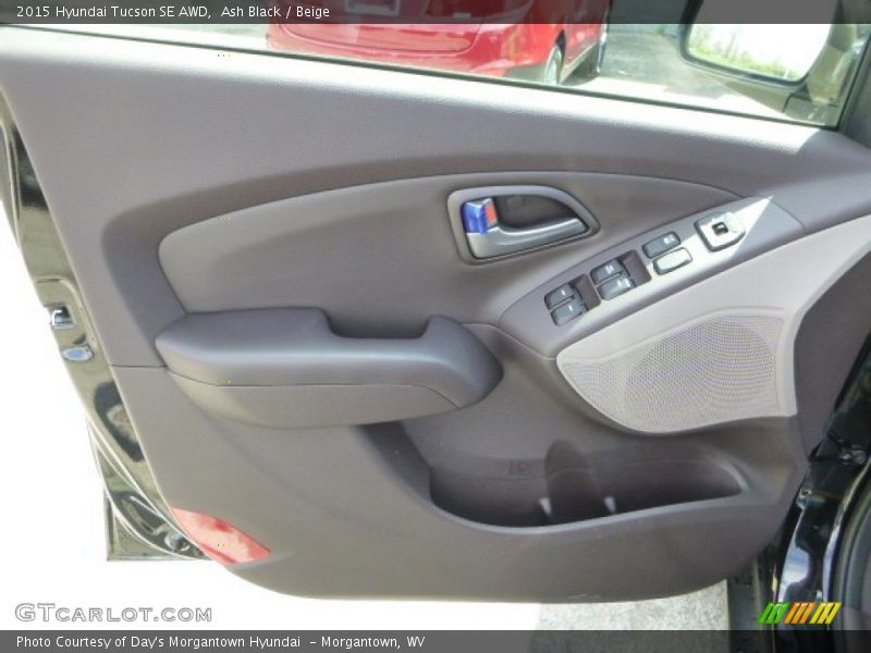 Ash Black / Beige 2015 Hyundai Tucson SE AWD