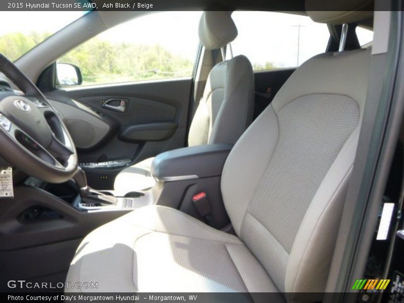 Ash Black / Beige 2015 Hyundai Tucson SE AWD