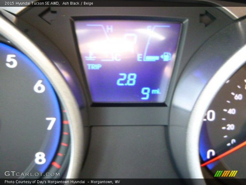 Ash Black / Beige 2015 Hyundai Tucson SE AWD