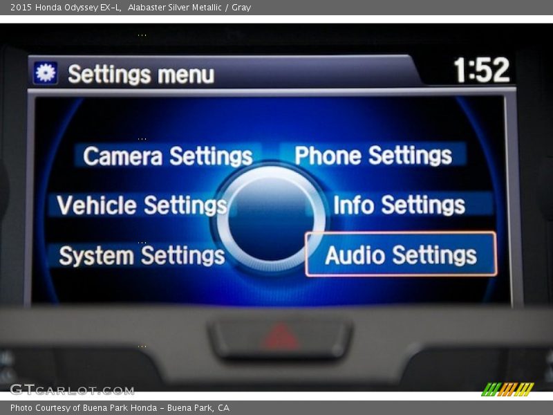 Alabaster Silver Metallic / Gray 2015 Honda Odyssey EX-L