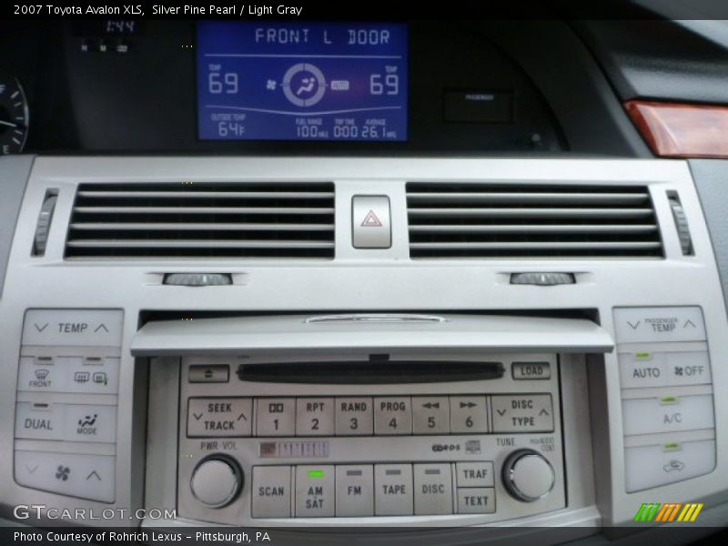 Silver Pine Pearl / Light Gray 2007 Toyota Avalon XLS