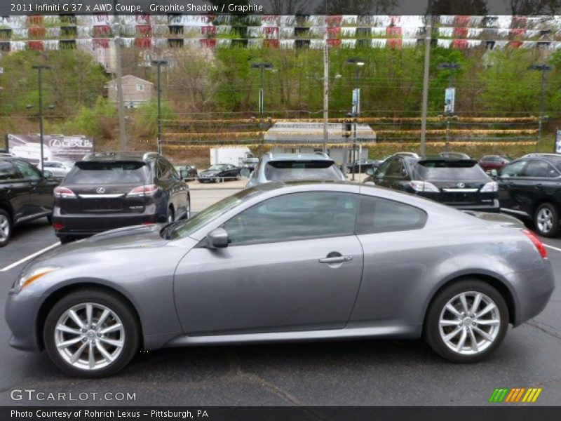 Graphite Shadow / Graphite 2011 Infiniti G 37 x AWD Coupe