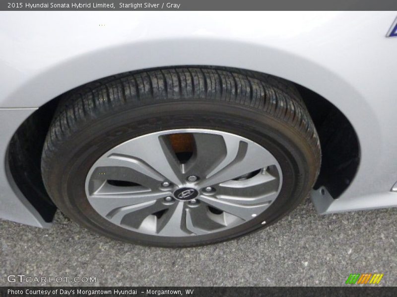 Starlight Silver / Gray 2015 Hyundai Sonata Hybrid Limited