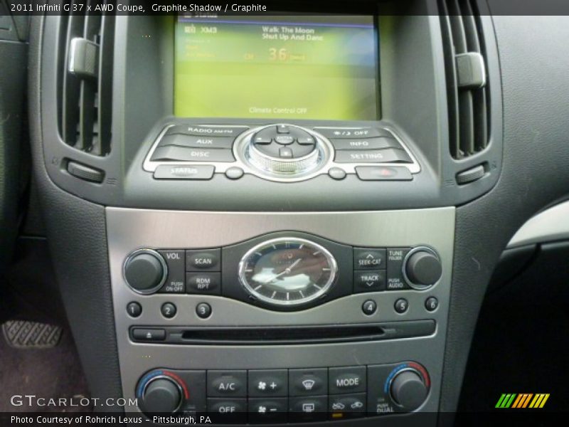 Graphite Shadow / Graphite 2011 Infiniti G 37 x AWD Coupe