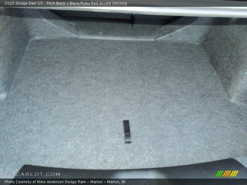 Pitch Black / Black/Ruby Red Accent Stitching 2015 Dodge Dart GT