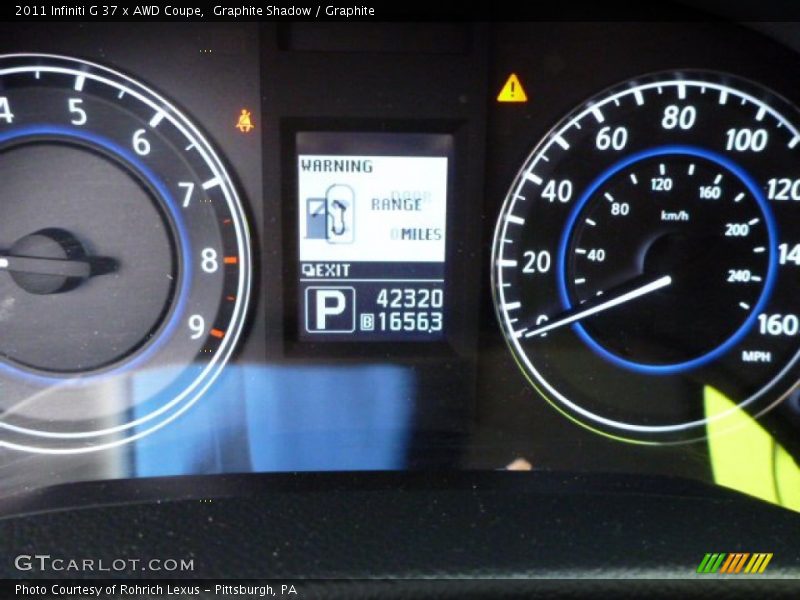 Graphite Shadow / Graphite 2011 Infiniti G 37 x AWD Coupe