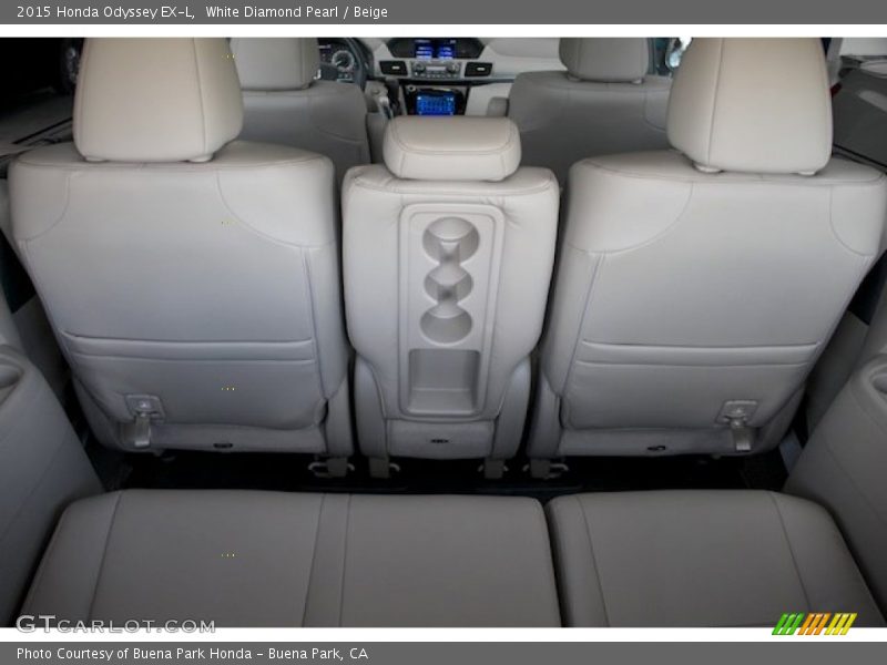 White Diamond Pearl / Beige 2015 Honda Odyssey EX-L