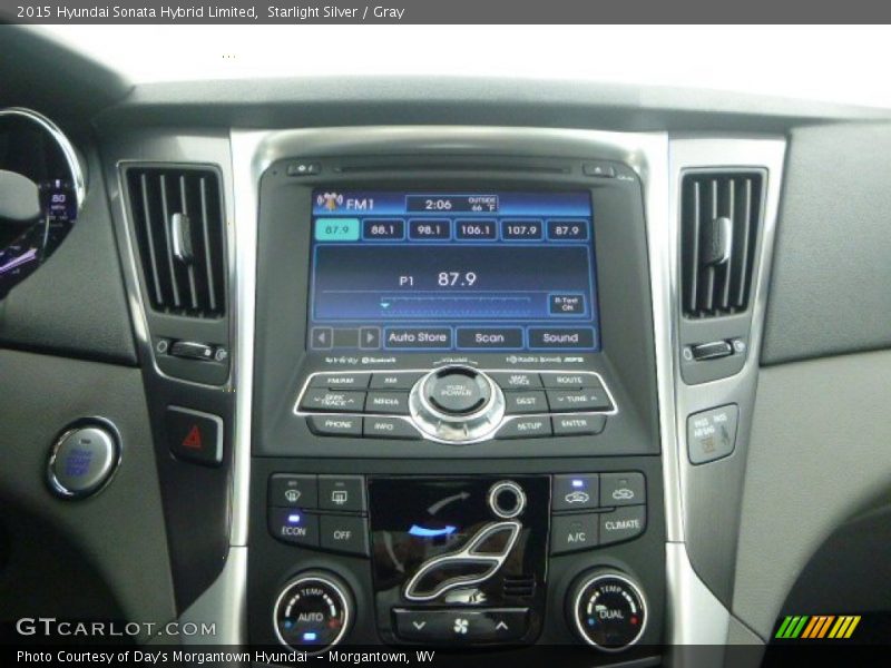 Starlight Silver / Gray 2015 Hyundai Sonata Hybrid Limited
