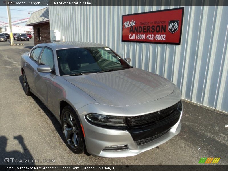 Billet Silver Metallic / Black 2015 Dodge Charger SXT