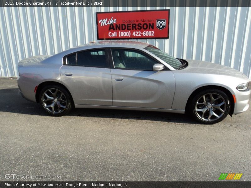 Billet Silver Metallic / Black 2015 Dodge Charger SXT