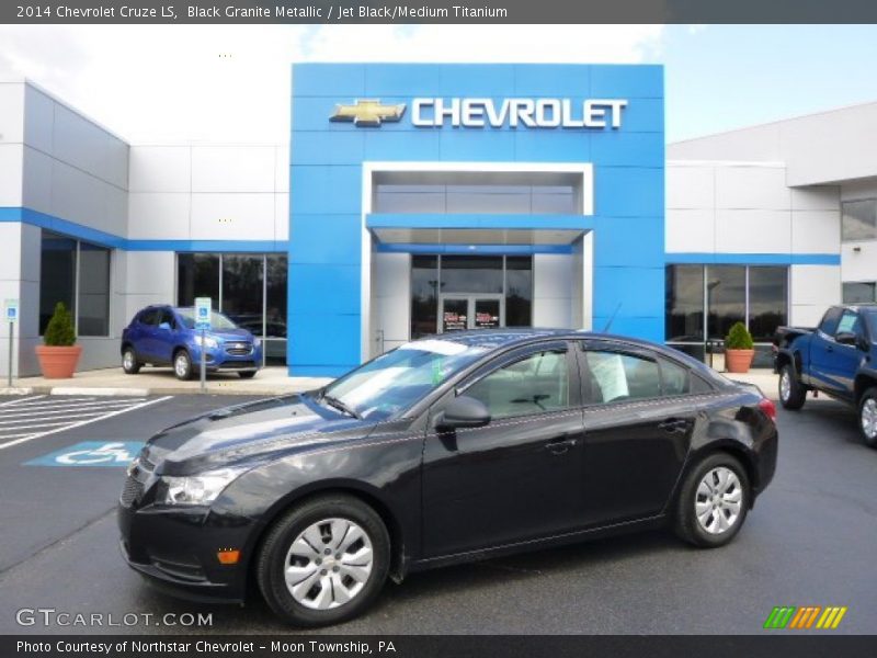Black Granite Metallic / Jet Black/Medium Titanium 2014 Chevrolet Cruze LS