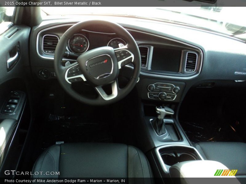 Billet Silver Metallic / Black 2015 Dodge Charger SXT