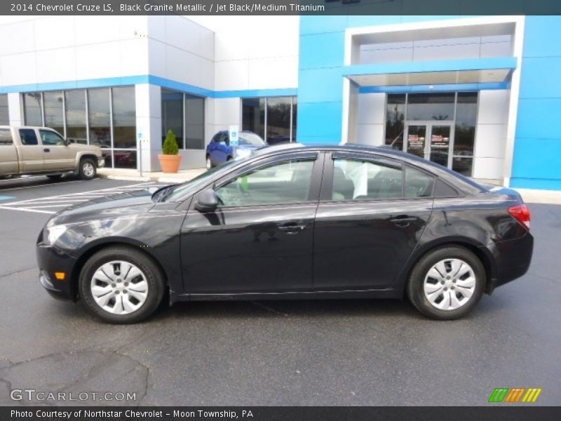 Black Granite Metallic / Jet Black/Medium Titanium 2014 Chevrolet Cruze LS