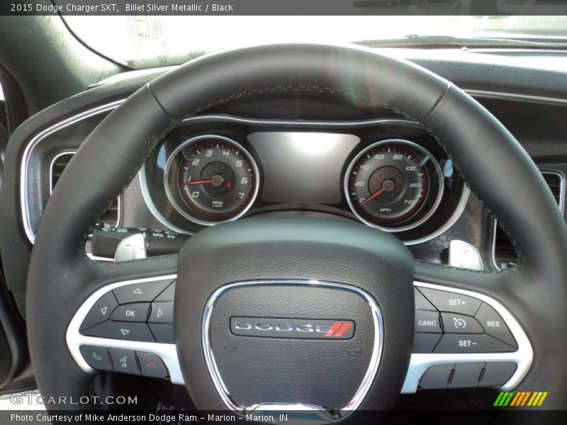 Billet Silver Metallic / Black 2015 Dodge Charger SXT