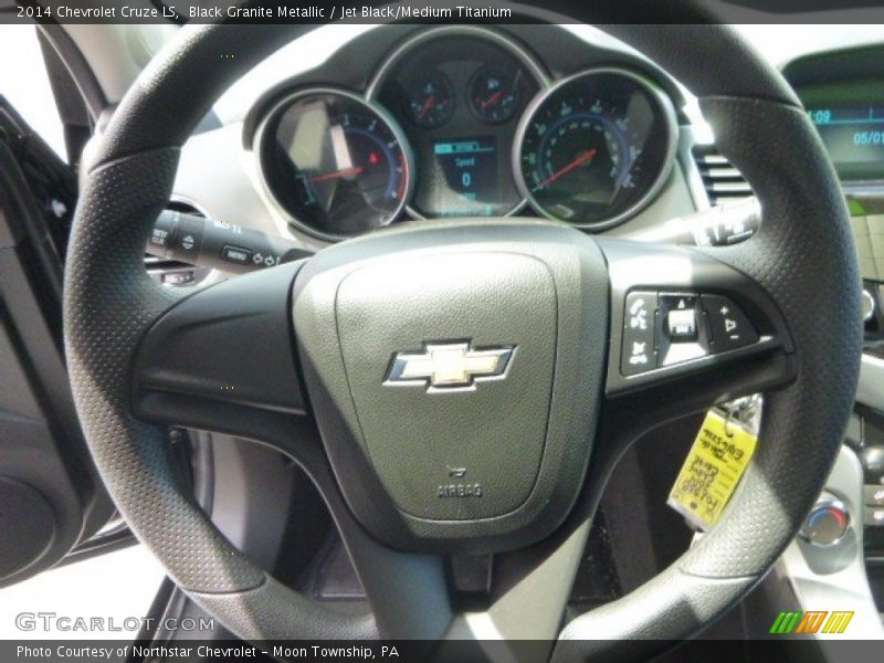 Black Granite Metallic / Jet Black/Medium Titanium 2014 Chevrolet Cruze LS