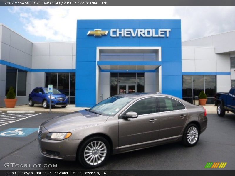 Oyster Gray Metallic / Anthracite Black 2007 Volvo S80 3.2