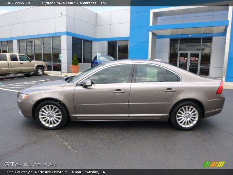 Oyster Gray Metallic / Anthracite Black 2007 Volvo S80 3.2