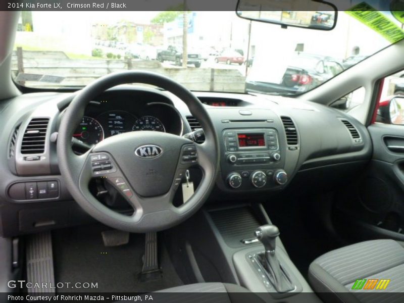 Crimson Red / Black 2014 Kia Forte LX