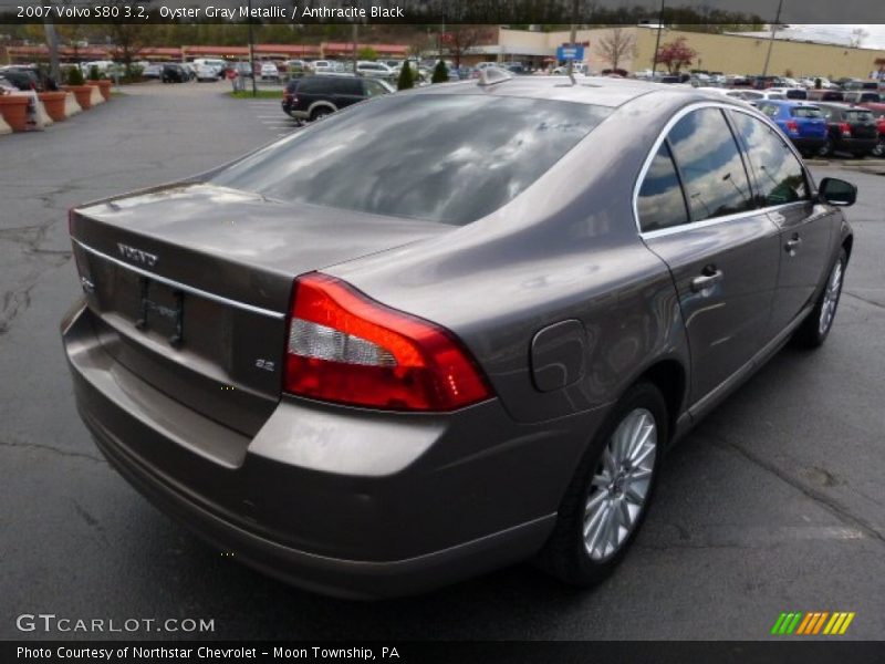 Oyster Gray Metallic / Anthracite Black 2007 Volvo S80 3.2