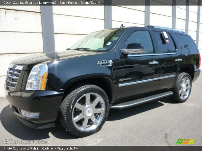 Black Raven / Ebony/Ebony 2014 Cadillac Escalade Luxury AWD