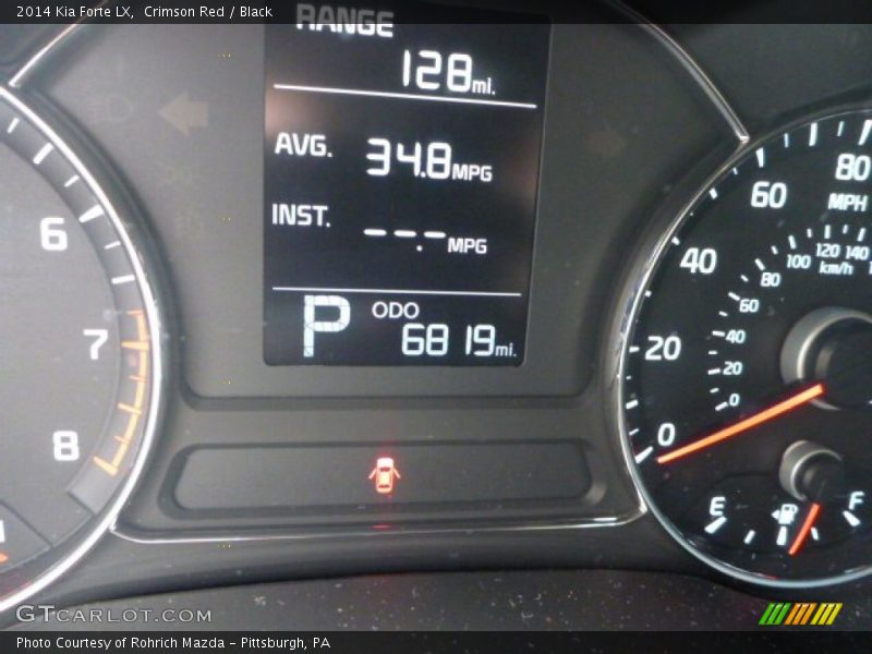 Crimson Red / Black 2014 Kia Forte LX