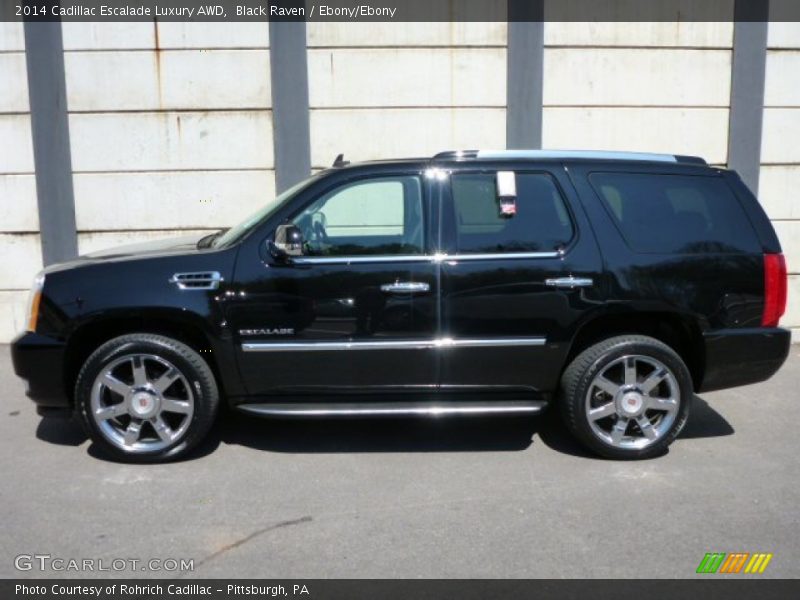 Black Raven / Ebony/Ebony 2014 Cadillac Escalade Luxury AWD