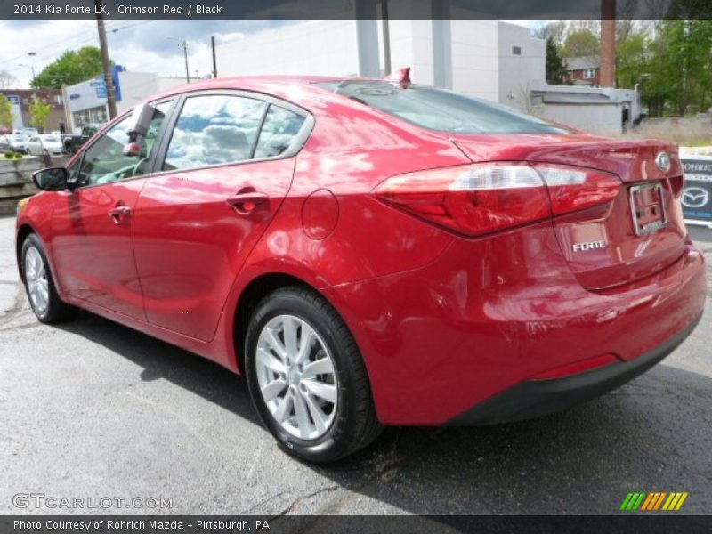 Crimson Red / Black 2014 Kia Forte LX