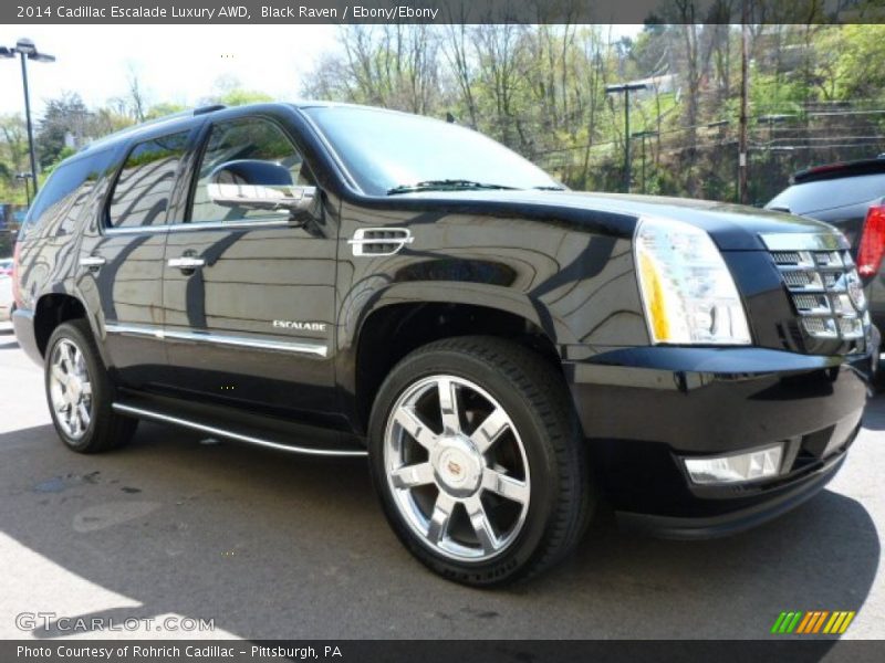 Black Raven / Ebony/Ebony 2014 Cadillac Escalade Luxury AWD