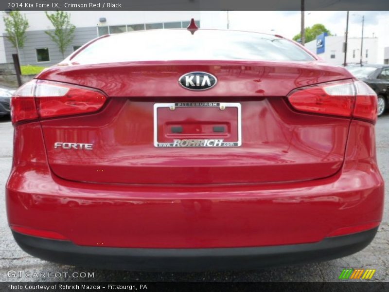 Crimson Red / Black 2014 Kia Forte LX
