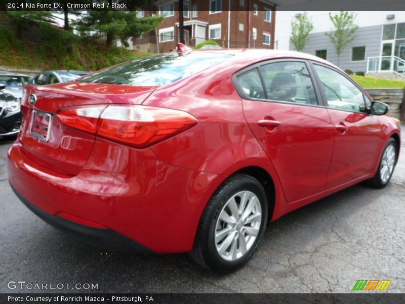 Crimson Red / Black 2014 Kia Forte LX