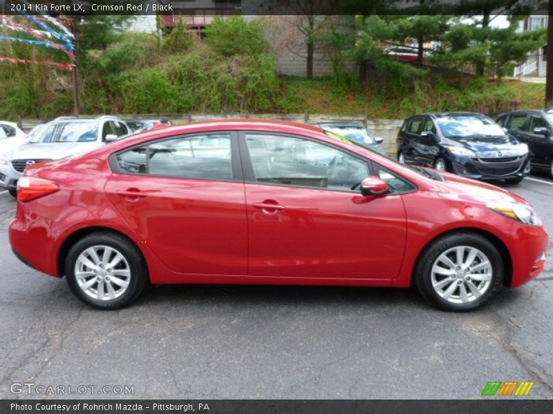 Crimson Red / Black 2014 Kia Forte LX