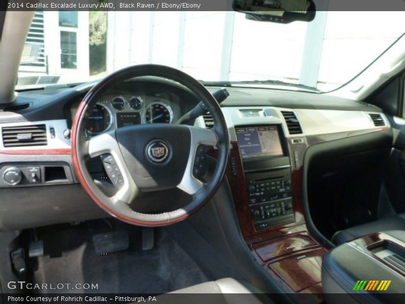 Black Raven / Ebony/Ebony 2014 Cadillac Escalade Luxury AWD