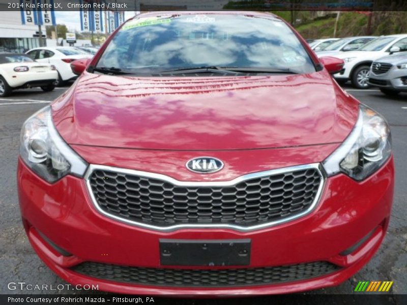 Crimson Red / Black 2014 Kia Forte LX