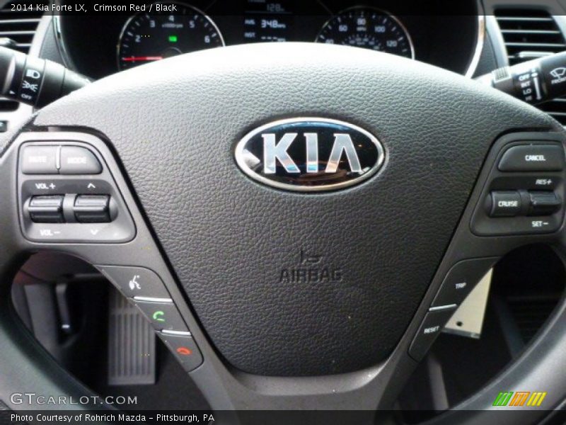 Crimson Red / Black 2014 Kia Forte LX