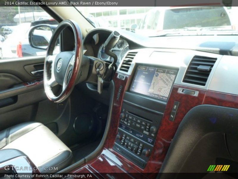 Black Raven / Ebony/Ebony 2014 Cadillac Escalade Luxury AWD