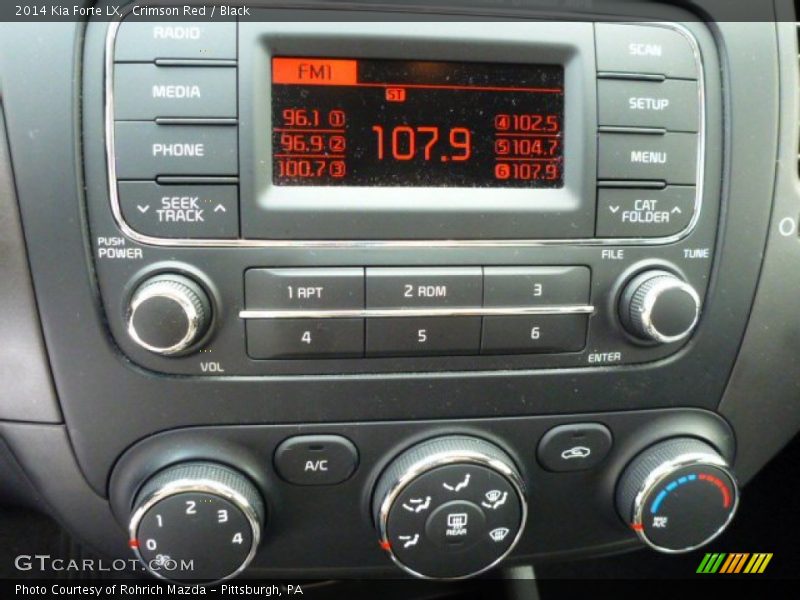 Crimson Red / Black 2014 Kia Forte LX
