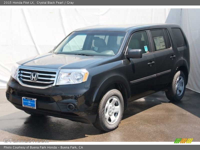 Crystal Black Pearl / Gray 2015 Honda Pilot LX