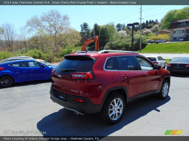 Deep Cherry Red Crystal Pearl / Iceland - Black/Iceland Gray 2014 Jeep Cherokee Limited 4x4