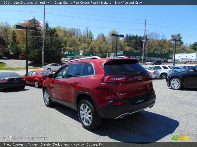Deep Cherry Red Crystal Pearl / Iceland - Black/Iceland Gray 2014 Jeep Cherokee Limited 4x4