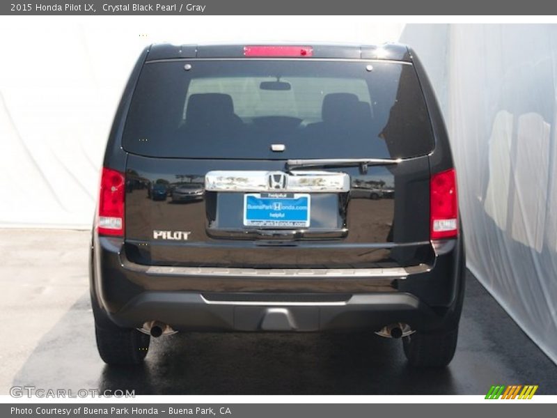 Crystal Black Pearl / Gray 2015 Honda Pilot LX
