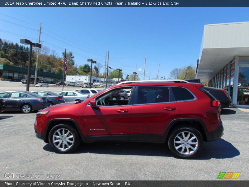 Deep Cherry Red Crystal Pearl / Iceland - Black/Iceland Gray 2014 Jeep Cherokee Limited 4x4