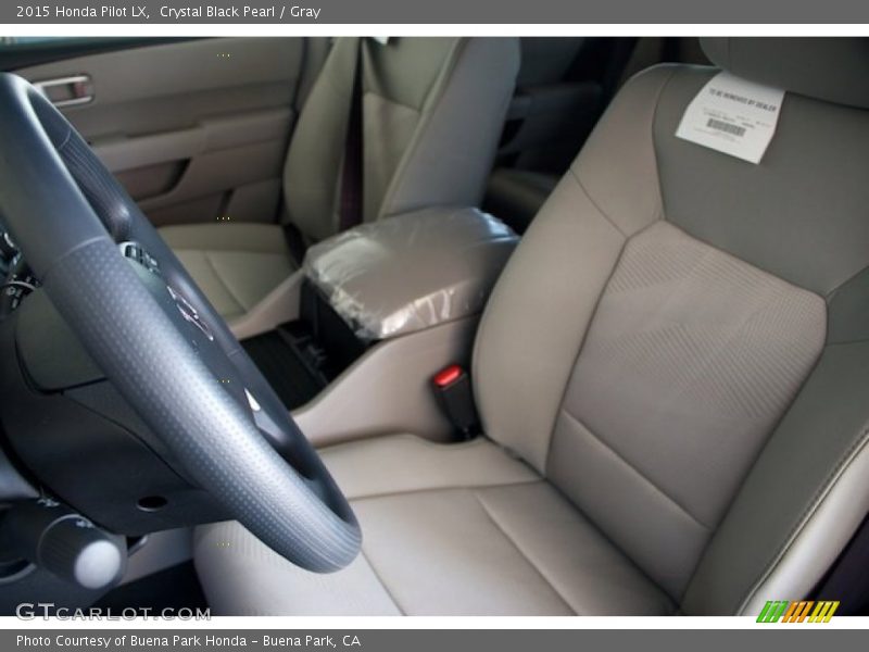 Crystal Black Pearl / Gray 2015 Honda Pilot LX