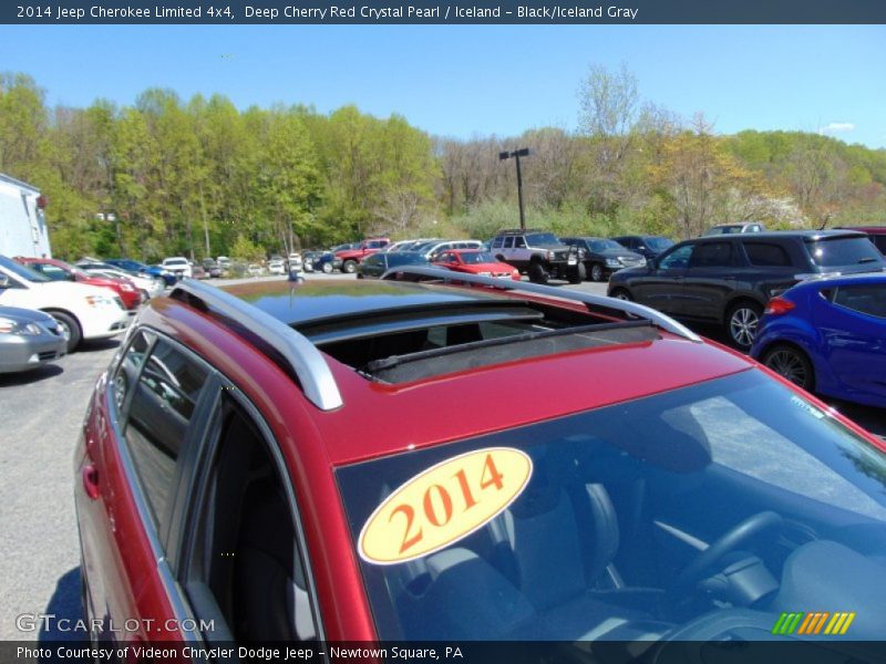 Deep Cherry Red Crystal Pearl / Iceland - Black/Iceland Gray 2014 Jeep Cherokee Limited 4x4