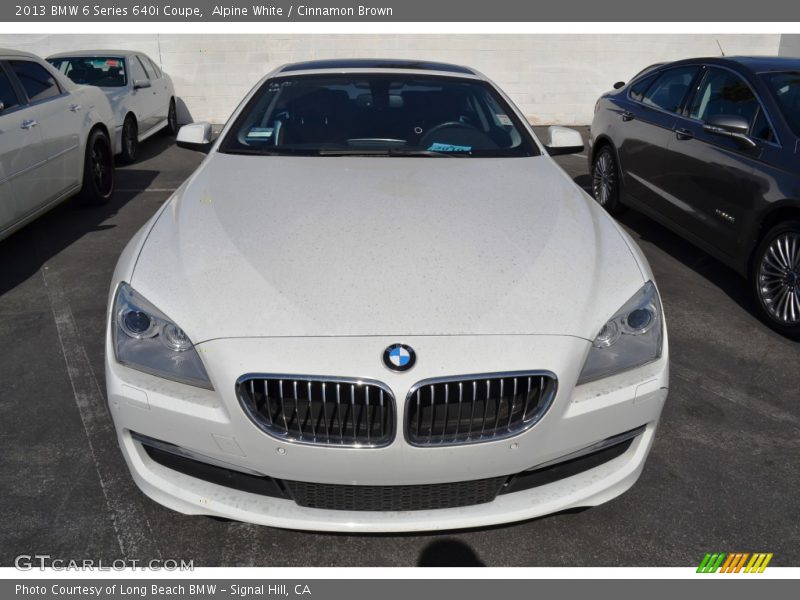 Alpine White / Cinnamon Brown 2013 BMW 6 Series 640i Coupe