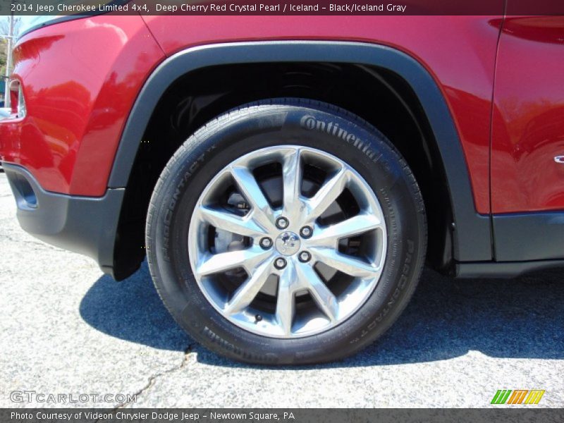 Deep Cherry Red Crystal Pearl / Iceland - Black/Iceland Gray 2014 Jeep Cherokee Limited 4x4