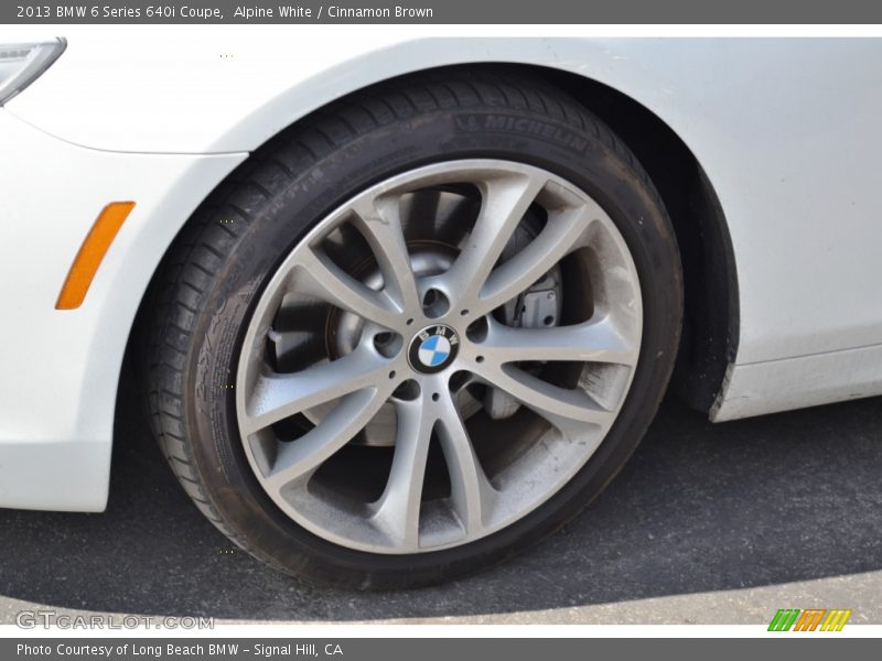 Alpine White / Cinnamon Brown 2013 BMW 6 Series 640i Coupe