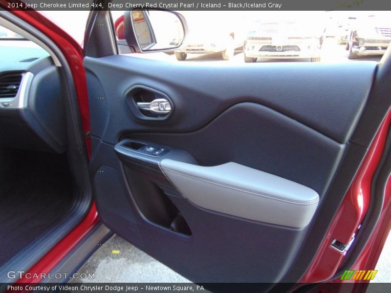 Deep Cherry Red Crystal Pearl / Iceland - Black/Iceland Gray 2014 Jeep Cherokee Limited 4x4